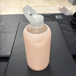 BKR Paris (Light Pink) Big Bottle 1L (32oz) Glass Water Bottle with Handle